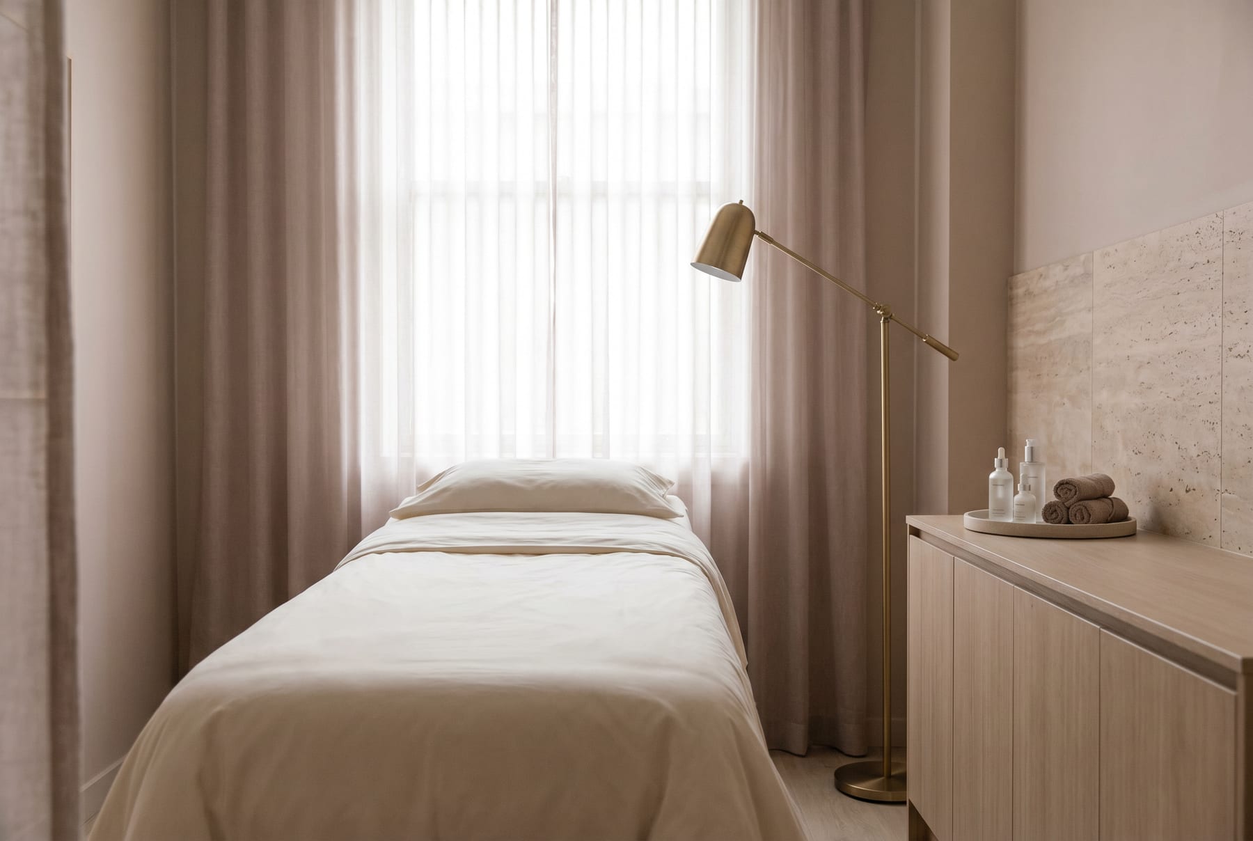 Treatment room at R&R Beauty Aesthetics